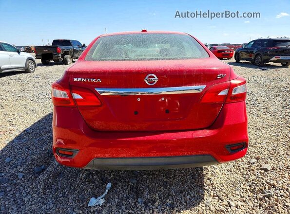 3N1AB7AP1KL610212 2019 NISSAN SENTRA Red Widok wnętrza z przodu