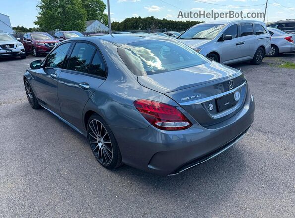 55SWF6EB0JU242794 2018 MERCEDES-BENZ C Gray Հետևի աջ