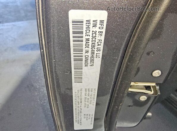 2C3CDXBG4MH639279 2021 DODGE CHARGER Угольный 