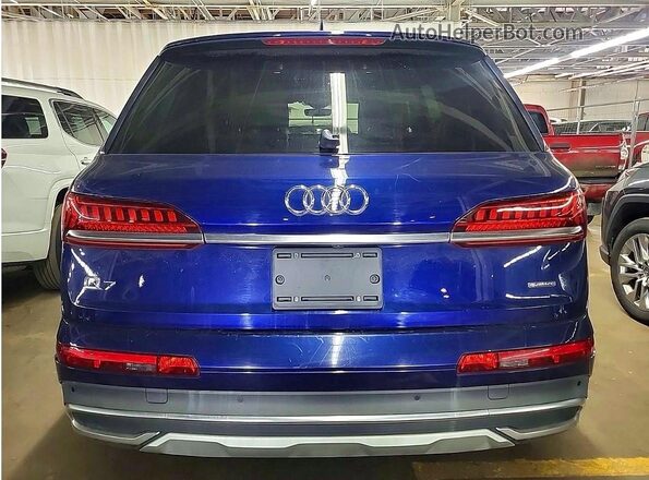 WA1LXAF72MD014929 2021 AUDI Q7 Blue VIN կոդի պիտակի տեսք