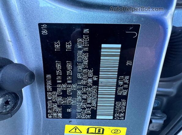 JTJBARBZ5G2095978 2016 LEXUS NX Gray Vista interior trasera