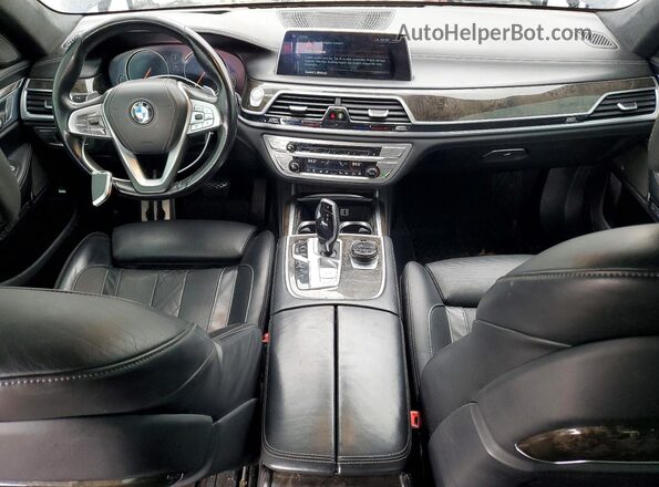 WBA7F2C58HG421917 2017 BMW 7 SERIES Black Widok zestawu wskaźników