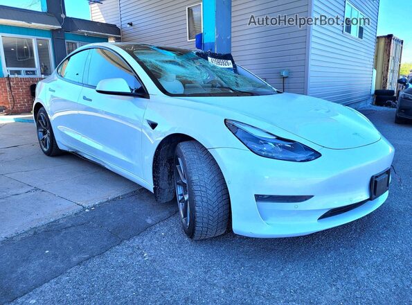 5YJ3E1EA3MF031983 2021 TESLA MODEL White 