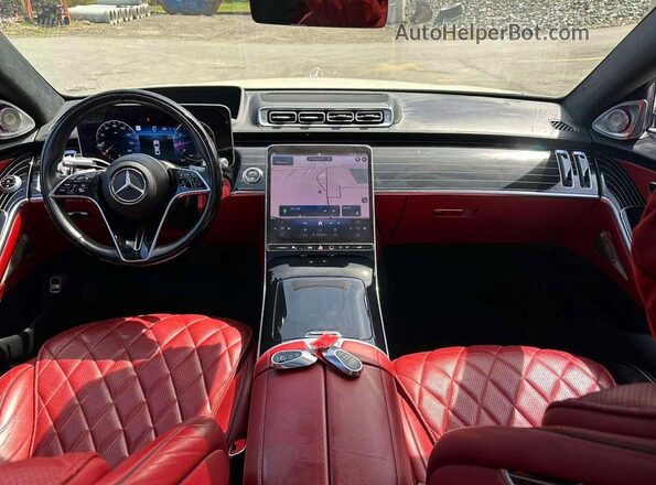 W1K6G7GB3NA112840 2022 MERCEDES-BENZ S Белый Вид задних сидений