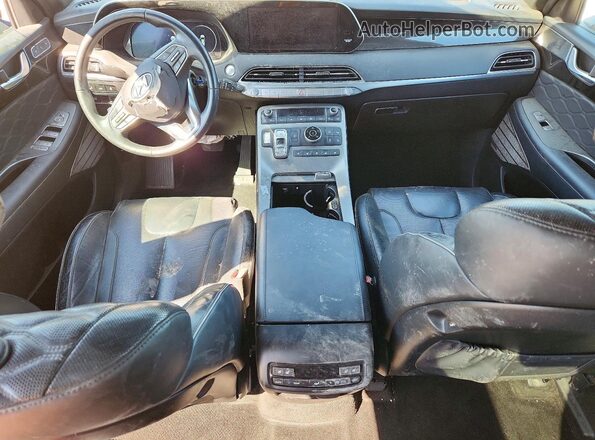 KM8R5DHE8LU108018 2020 HYUNDAI PALISADE Black Вид щитка приладів