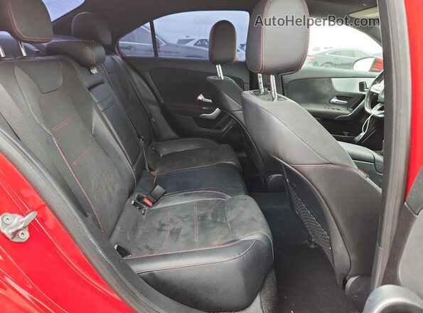 WDD3G4EB4KW017884 2019 MERCEDES-BENZ A Red Rear interior view