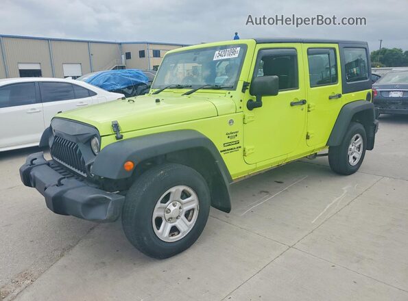 1C4BJWKG5GL321463 2016 JEEP WRANGLER Зеленый Задняя левая четверть