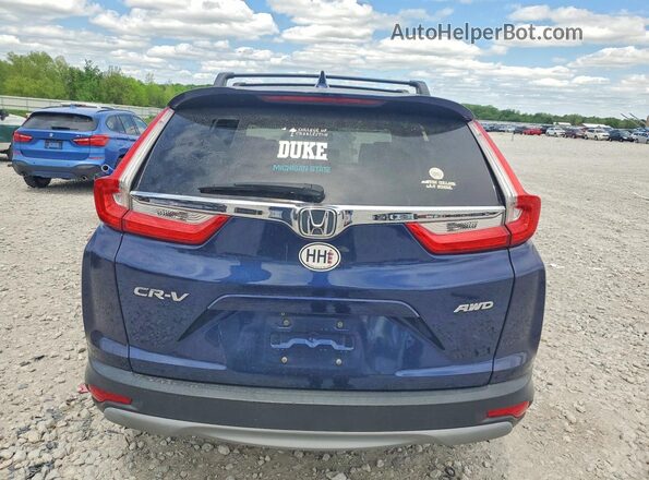 5J6RW2H81KA000995 2019 HONDA CR-V Синий Вид салона спереди