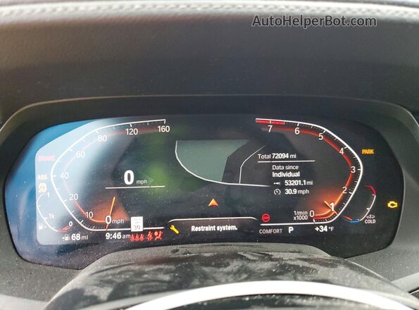 5UXCY4C00L9D49475 2020 BMW X6 White 