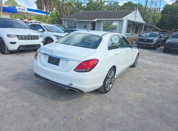 55SWF8DB1KU288407 2019 MERCEDES-BENZ C White Դիմացի տեսք