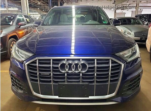 WA1LXAF72MD014929 2021 AUDI Q7 Blue Շարժիչի բաժամունքի տեսք