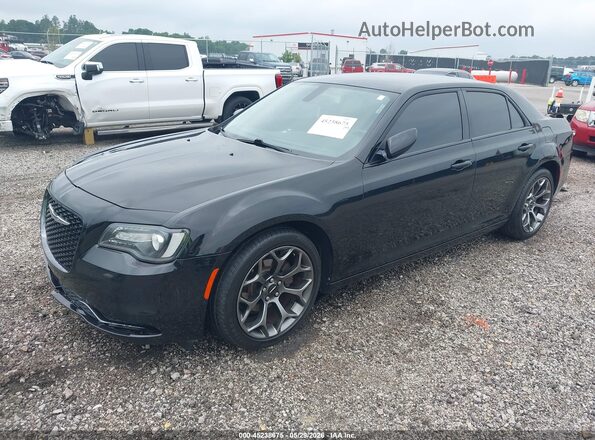 2C3CCAAG5HH663744 2017 CHRYSLER 300 Black Առջևի ձախ երեք քառորդ տեսարան
