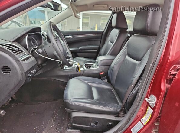 2C3CCAAG7GH329049 2016 CHRYSLER 300 Maroon Widok wnętrza z przodu
