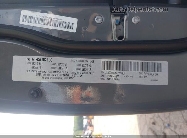 2C3CCABG0KH559457 2019 CHRYSLER 300 Gray Widok komory silnika