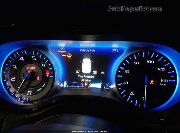 2C3CCABG7HH599687 2017 CHRYSLER 300 Black Widok tylnych siedzeń