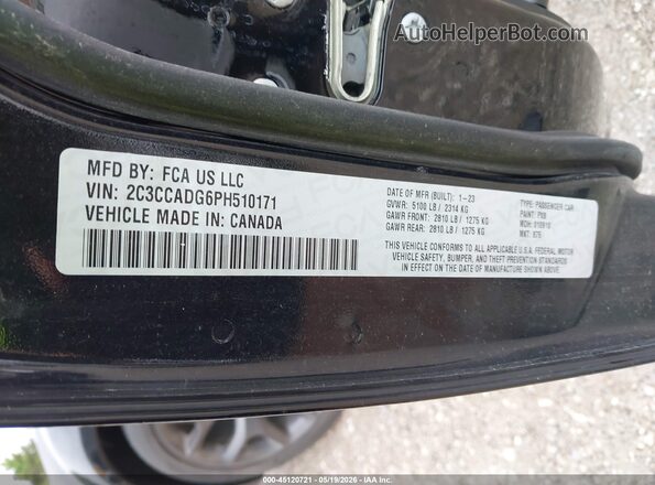 2C3CCADG6PH510171 2023 CHRYSLER 300 Black Vista del compartimento del motor