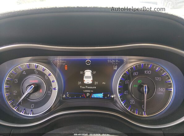 2C3CCAEG2HH570190 2017 CHRYSLER 300 Black Widok tylnych siedzeń