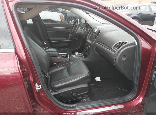 2C3CCAEG5KH594913 2019 CHRYSLER 300 Бордовый Вид салона спереди