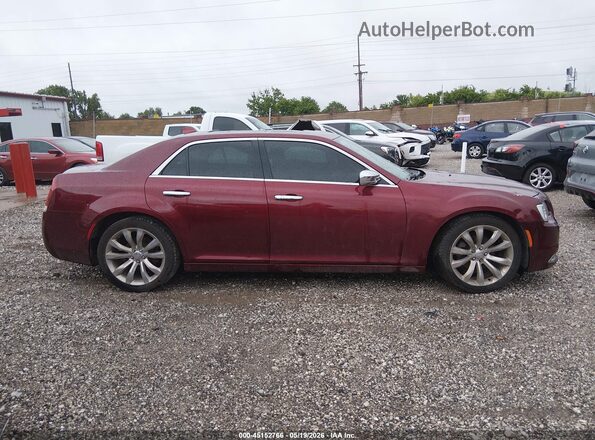 2C3CCAEG5KH594913 2019 CHRYSLER 300 Бордовый Вид задней части салона