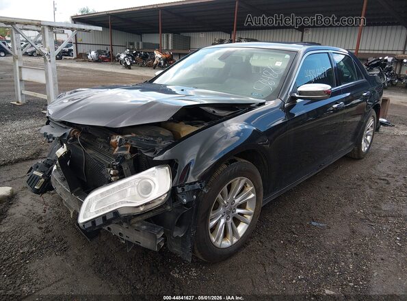 2C3CCAEG6HH564828 2017 CHRYSLER 300 Black წინა მარცხენა ხედი სამი მეოთხედიდან
