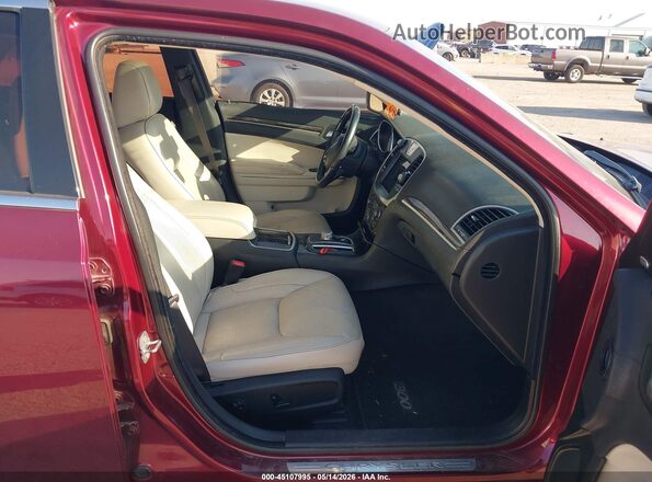 2C3CCAEG6HH645974 2017 CHRYSLER 300 Red Widok wnętrza z przodu