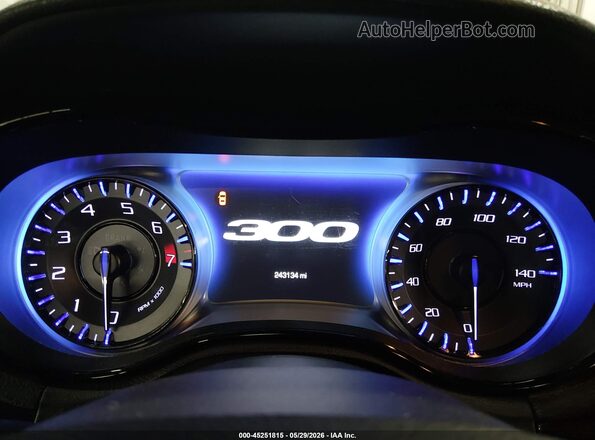 2C3CCAGG5GH262037 2016 CHRYSLER 300 Black Widok tylnych siedzeń