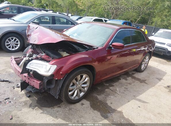2C3CCARG4GH329191 2016 CHRYSLER 300 Red წინა მარცხენა ხედი სამი მეოთხედიდან