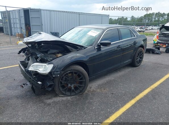 2C3CCARG4JH302421 2018 CHRYSLER 300 Black წინა მარცხენა ხედი სამი მეოთხედიდან