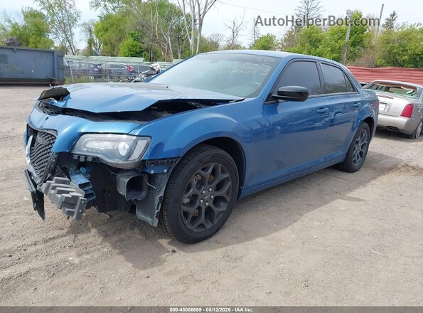 2C3CCARG7NH159003 2022 CHRYSLER 300 Blue Առջևի ձախ երեք քառորդ տեսարան