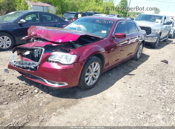 2C3CCARG9JH254009 2018 CHRYSLER 300 Maroon წინა მარცხენა ხედი სამი მეოთხედიდან