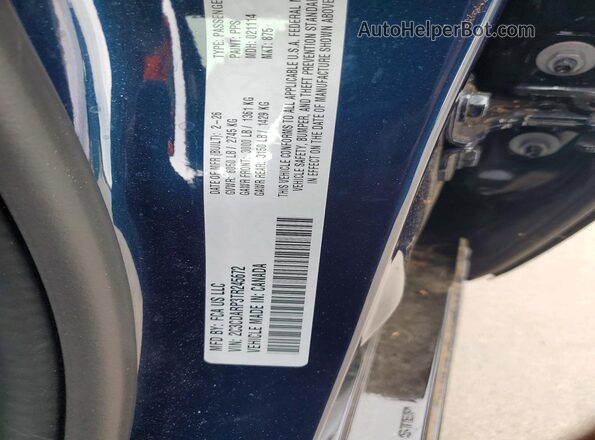 2C3CDARP3TR245672 2026 DODGE CHARGER Blue ძრავის განყოფილების ხედი