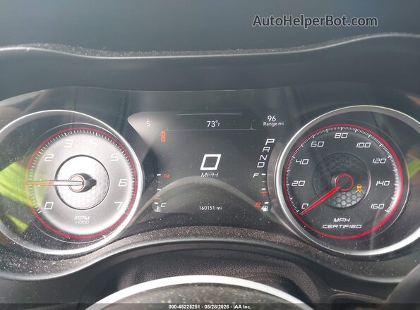 2C3CDXAT8GH223318 2016 DODGE CHARGER Silver Вид задніх сидінь