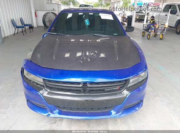 2C3CDXBG0LH193310 2020 DODGE CHARGER Синий Вид задней части салона