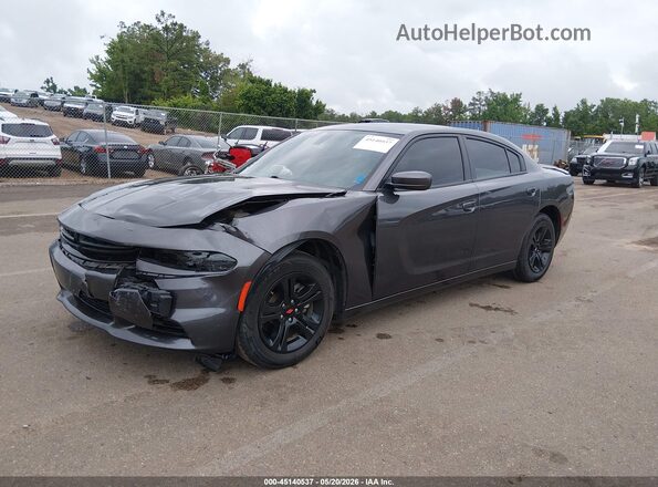 2C3CDXBG0NH255923 2022 DODGE CHARGER Серый Передняя левая четверть