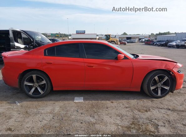 2C3CDXBG1HH628486 2017 DODGE CHARGER Orange Rear interior view