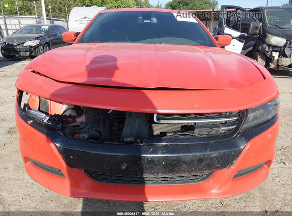 2C3CDXBG1HH628486 2017 DODGE CHARGER Orange Instrument cluster view