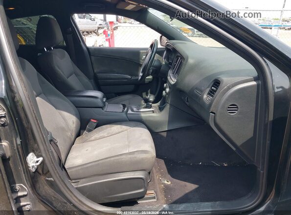 2C3CDXBG1JH186248 2018 DODGE CHARGER Black Вид салону спереду