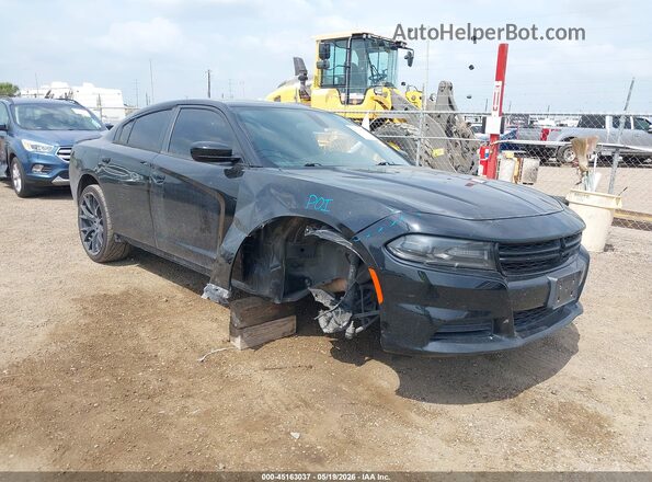 2C3CDXBG1JH186248 2018 DODGE CHARGER Black Вид спереду