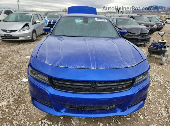 2C3CDXBG1KH741930 2019 DODGE CHARGER Blue Vista frontal