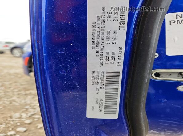 2C3CDXBG1KH741930 2019 DODGE CHARGER Blue Vista de la etiqueta del VIN