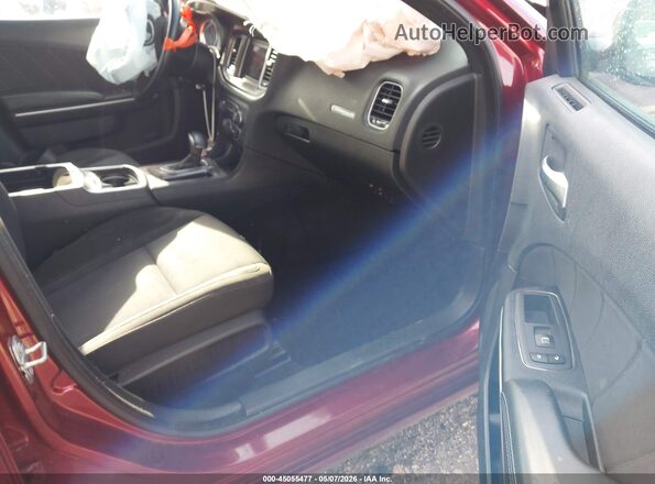 2C3CDXBG1LH165757 2020 DODGE CHARGER Maroon Vista interior delantera