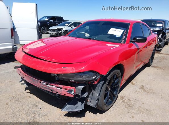 2C3CDXBG2JH147717 2018 DODGE CHARGER Red Front left