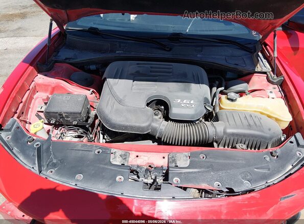 2C3CDXBG2JH147717 2018 DODGE CHARGER Red Rear view