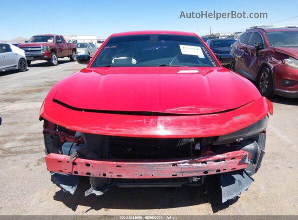 2C3CDXBG2JH147717 2018 DODGE CHARGER Red Instrument cluster view