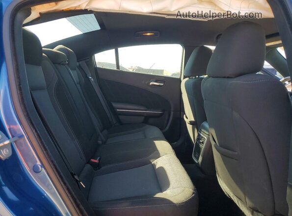 2C3CDXBG2NH259133 2022 DODGE CHARGER Blue უკანა სავარძლების ხედი