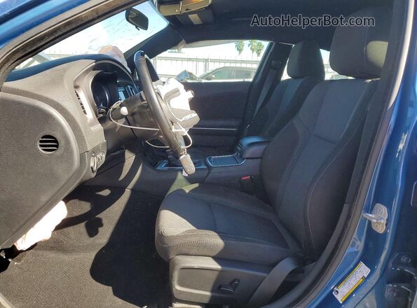 2C3CDXBG2NH259133 2022 DODGE CHARGER Blue წინა სალონის ხედი