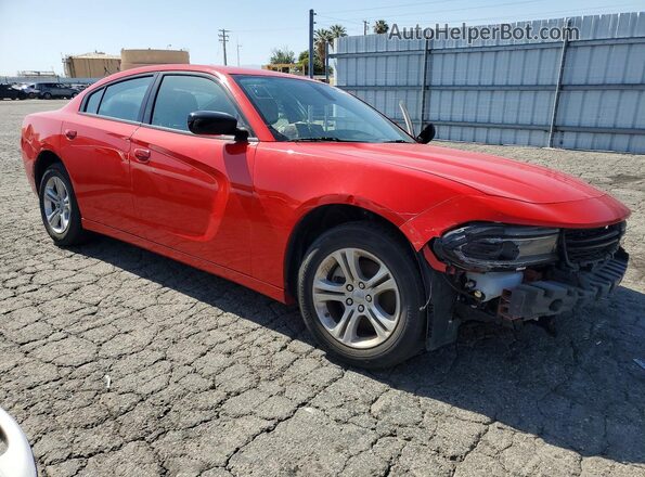 2C3CDXBG2PH593133 2023 DODGE CHARGER Красный Передняя правая четверть