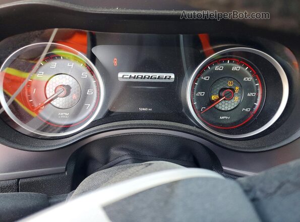 2C3CDXBG2PH593133 2023 DODGE CHARGER Красный Вид щитка приборов