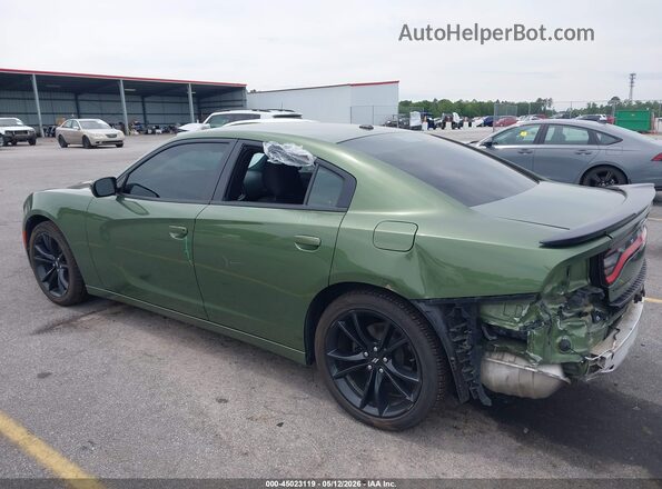 2C3CDXBG4JH164261 2018 DODGE CHARGER Green Հետևի ձախ