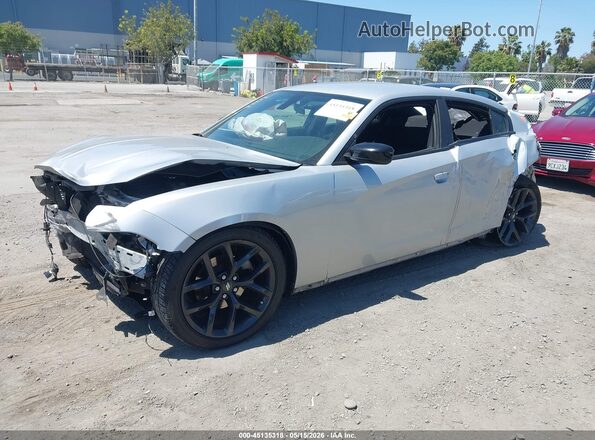2C3CDXBG4NH161706 2022 DODGE CHARGER Silver Առջևի ձախ երեք քառորդ տեսարան